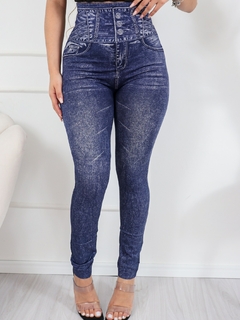 Calca legging feminina modelo Jeans. Confortável e Super Resistente . - comprar online