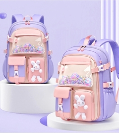 Mochila escolar primária para meninas. Mochila infantil leve. na internet