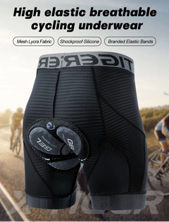 X-TIGER-Shorts de ciclismo para homens, com gel. na internet