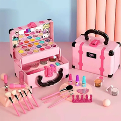 Imagem do kit maquiagem para meninas. Lavável não tóxico.