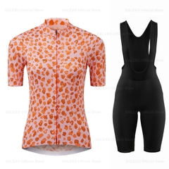 Conjunto camisa e bretelle feminina de ciclismo verão. - comprar online