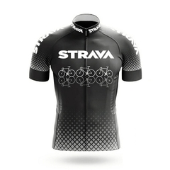 Conjunto de roupa de ciclismo Masculino Strava-Pro , Manga Curta, Respirável, MTB,