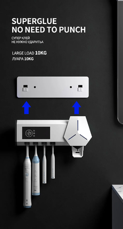 Suporte Escova Inteligente, Desinfecção UV, Energia Solar Esterilizador - loja online