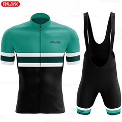 Imagem do Conjunto camisa e bretelle de ciclismo Raudax 2023 masculino.