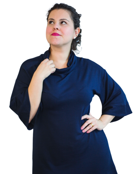 Vestido Juliana Curto - Azul Royal