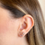 BRINCO EAR CUFF FLORES CRAVEJADAS COM ZIRCÔNIA COLORIDAS - comprar online