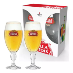 2 Copas Stella Artois 500 cc Estuche