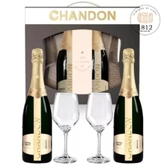 ESTUCHERIA CHANDON 2 BOTELLAS + 2 COPAS