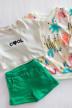 Combo Pupera Cool + Short Benetton + Buzo Rustico Tropical