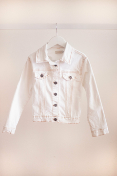 Campera de Jean Blanca