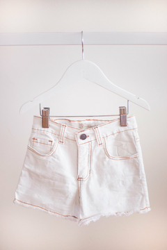 Combo Campera + Short de Jean Blanco - tienda online