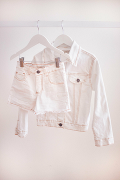 Combo Campera + Short de Jean Blanco