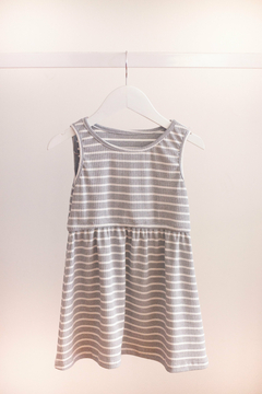 Vestido Morley Rayado Gris