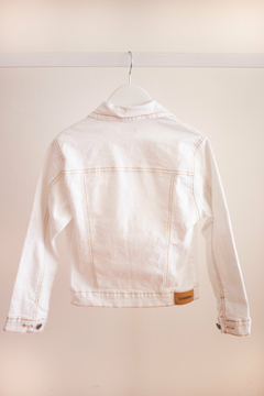 Campera de Jean Blanca - comprar online