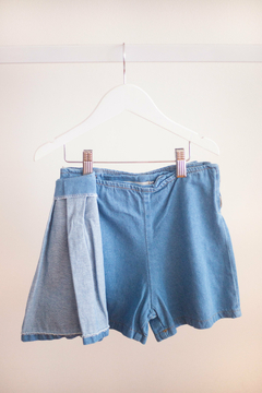 Short Pollera Tablas Jean - comprar online