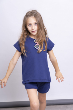 Remera Panal Azul - comprar online