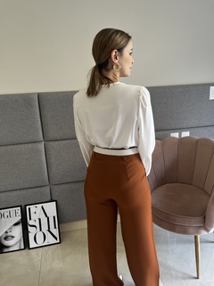 Calça Pantalona Marrom - comprar online