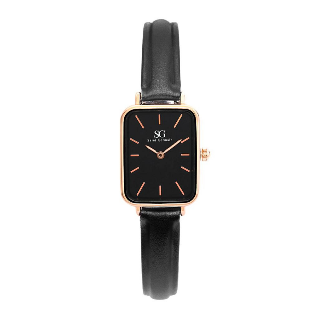 Relógio Feminino Marrom Pulseira de Couro Bronx Rosé Gold 32mm