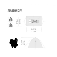 CARPA NTK AMAZON (3/4 PERSONAS) en internet