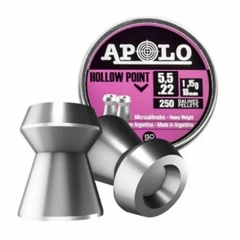 BALIN APOLO HOLLOW POINT 18 GRAINS 5,5 MM (250 UND)