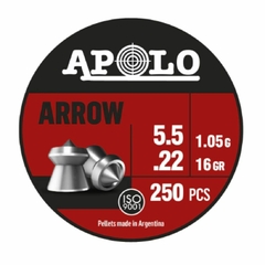 BALIN APOLO ARROW 16 GRAINS 5,5 MM (250 UND)