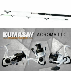 COMBO PESCA DE COSTA CAÑA GAMMA BOLT 2,40 MTS/ REEL KUMASAY ACROMATIC 6 en internet