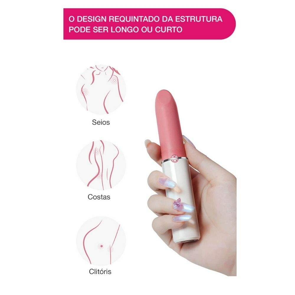 Vibrador Rotativo Em Forma De Batom Magic Lotos Adão e Eva