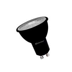 DICROICA LED INTERELEC NEGRA 7W GU10 LUZ FRIA 402299