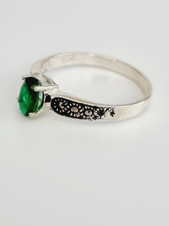 Anillo Zirconia Verde Promesa - comprar en línea