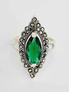 Anillo vintage verde