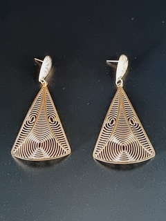 Arete Oro Laminado ondas