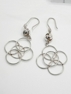 Aretes 4 pétalos