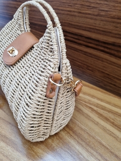 Bolsa de Fibra y Piel - comprar en línea