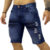 Kit 2 Bermudas Jeans Masculino Vemelho e Azul Com lycra - loja online