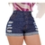 Imagem do Kit 2 Short Jeans Feminino Cos Alta Jeans Rasgado Promoção