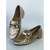 Mocassim Carina couro Tresse Ouro Light - MARY CARVALHO