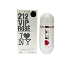 212 Vip Rose I Love NY Carolina Herrera Eau de Parfum - Perfume Feminino 80ml - mabel perfumes deluxo