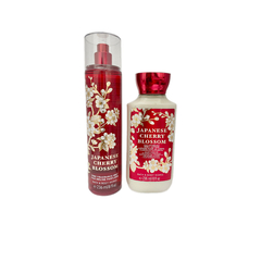 Kit Bath & Body Works Japanese Cherry Blossom Hidratante + Body Splash