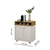 Buffet 2 Portas com Nicho Moderno Star - Off White/Nature - comprar online