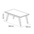 Mesa de Centro Retangular Para Sala Madeira Prism - Off White - comprar online