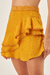 Short Saia Babado Detalhe Renda - comprar online