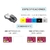 Cinta Zebra 800300-350LA ZC100/300 Color YMCKO 200 Impresiones en internet