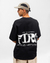 Camiseta Oversized Fire Pixel Logo