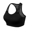 Hollow Out Mesh Sports Bra para Mulheres, Seamless Push Up Crop Top, Y