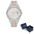 Iced para fora relógio masculino marca de luxo completo diamante relógios masc