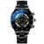 Relógio de pulso masculino com calendário, relógio fashion casual de aço ino - loja online
