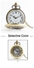 Novo Bronze Relógio de Bolso Quartzo Retro Alice Tema Bolso Fob Relógio Pingen