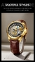 Imagem do Relógio Esqueleto Quartzo Relógio De Pulso Esqueleto De Ouro
