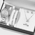 conjunto de relógio de luxo feminino anel colar brincos strass moda rel? na internet