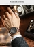 2023 novos relógios masculinos marca de luxo couro marrom casual relógio de qu - Shoopzi.com